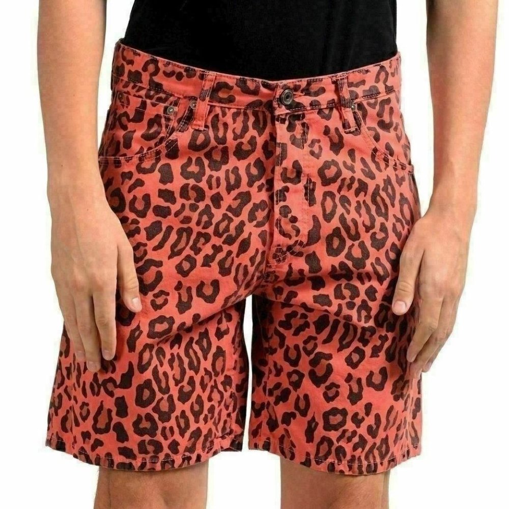 Just Cavalli Men's Animal Print Casual Shorts